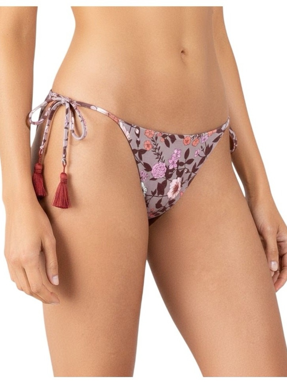 Maaji Ditsy Sunny Tie-Side Bikini Bottom Sz L